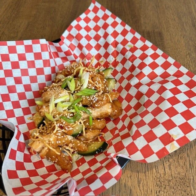 Sweet chilli chicken dish
